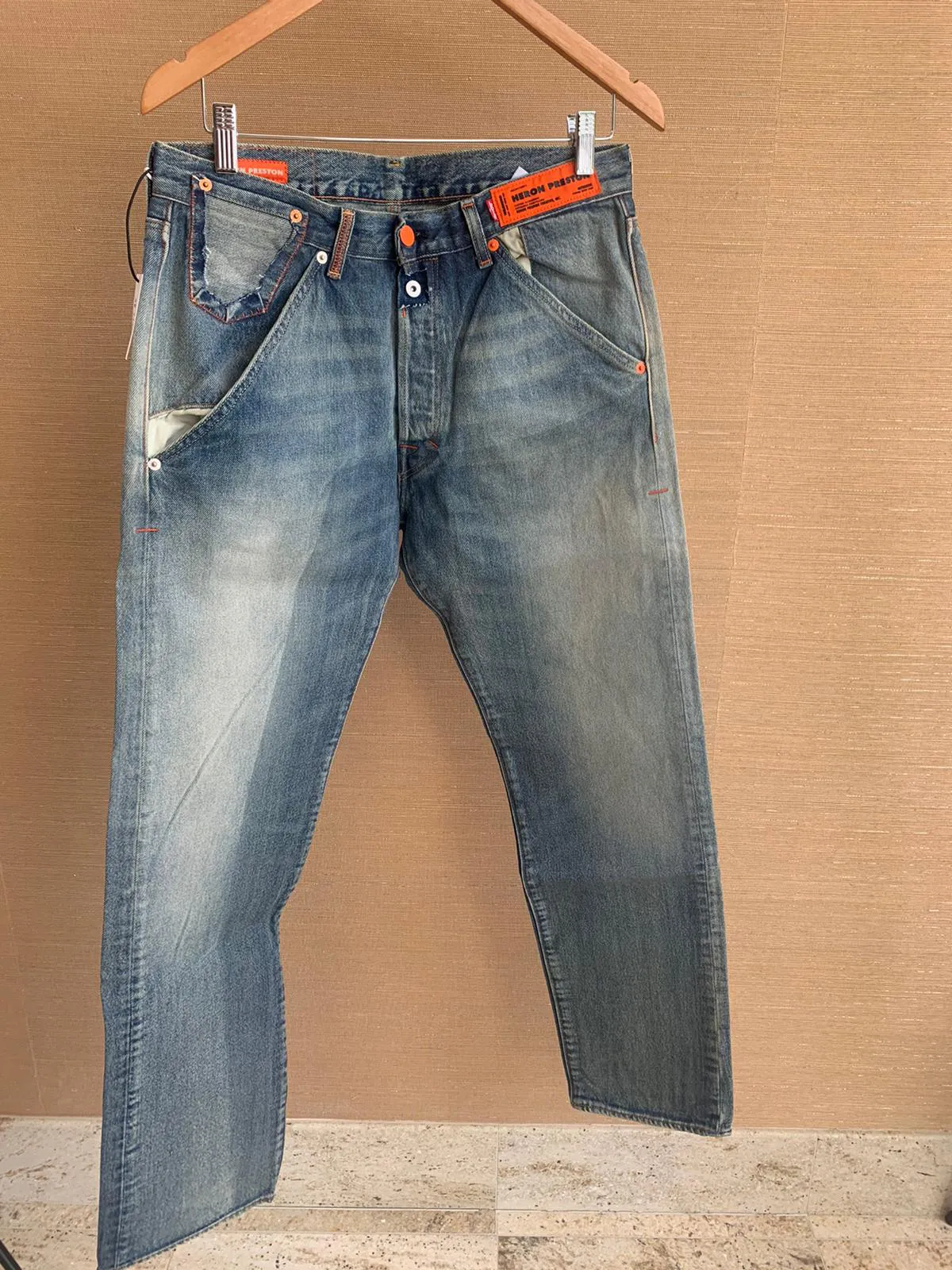 Levis 501 Denim in Vintge Blue