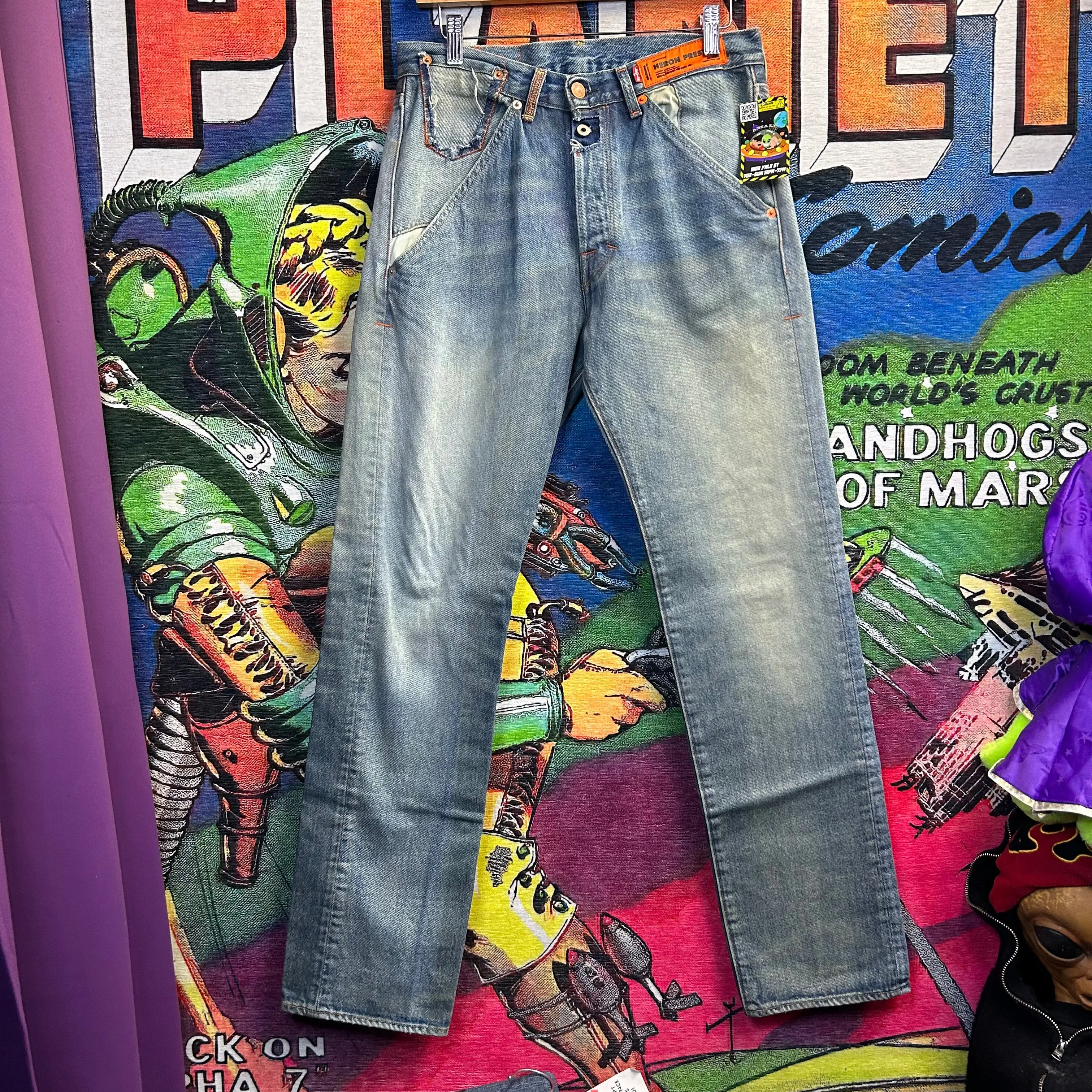 Heron Preston Levi Jeans Size 31”