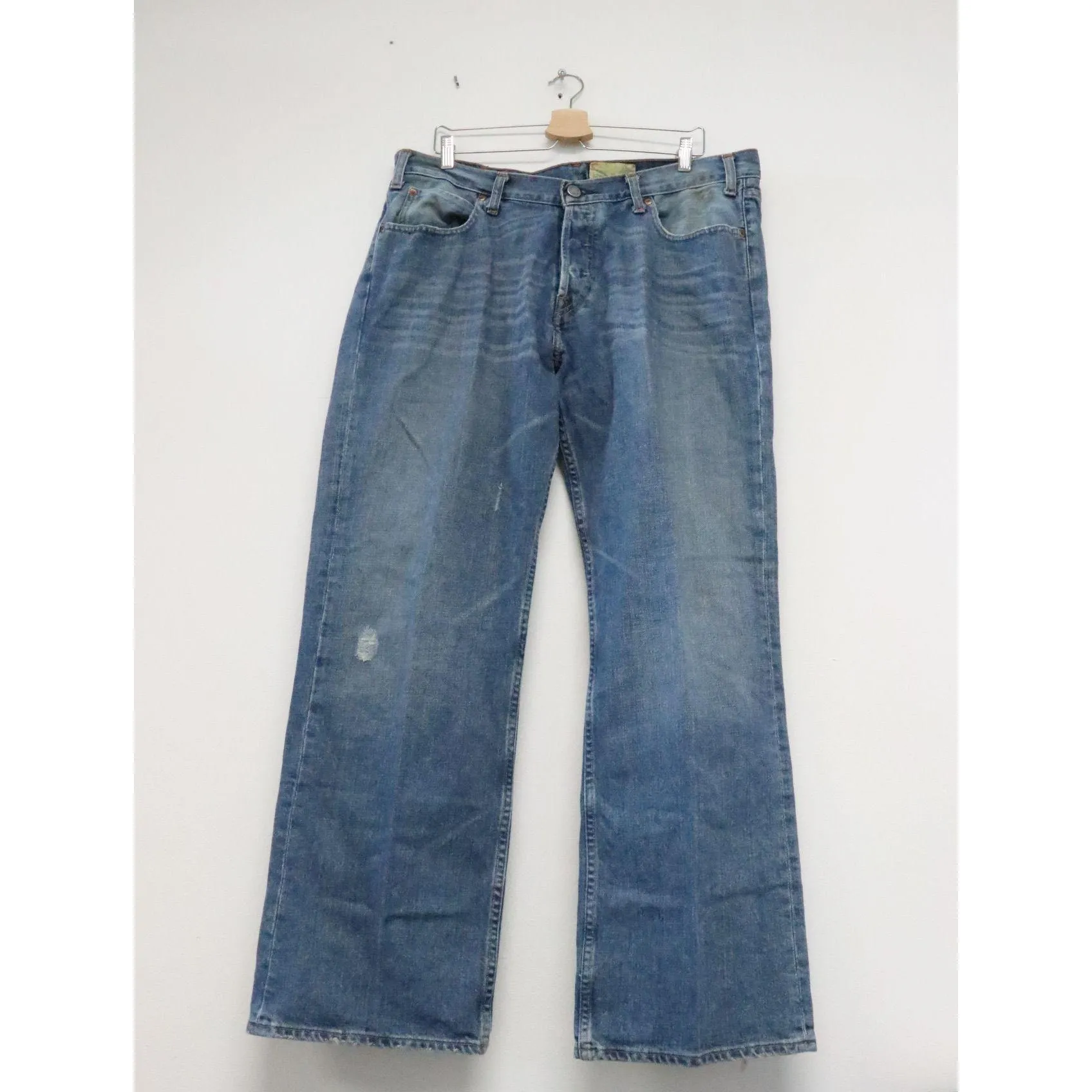 Hollister Men's 38 Straight Leg Classic Blue Denim Jeans
