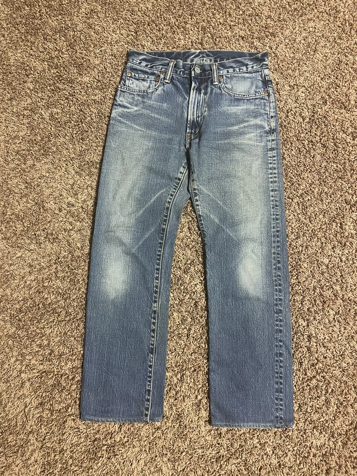 Vintage Blue Blue Japan Selvedge Denim Pants