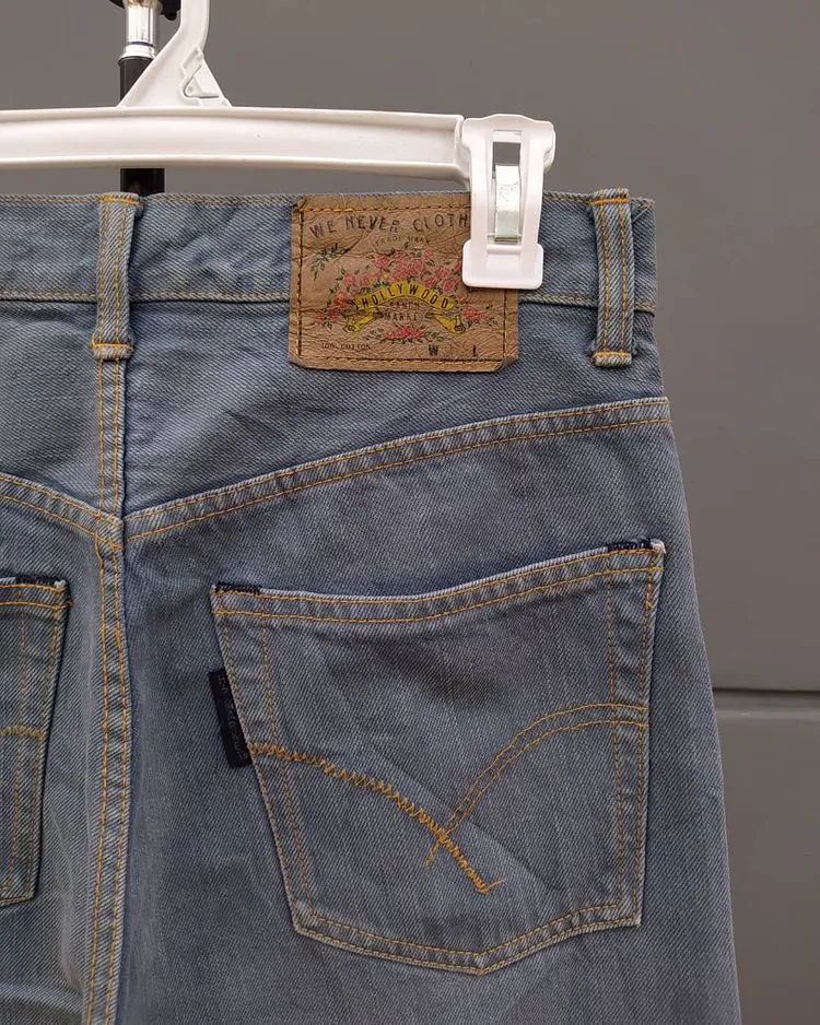 H.R MARKET IRON HEART JAPAN DENIM BLUE ZIPPER TALON