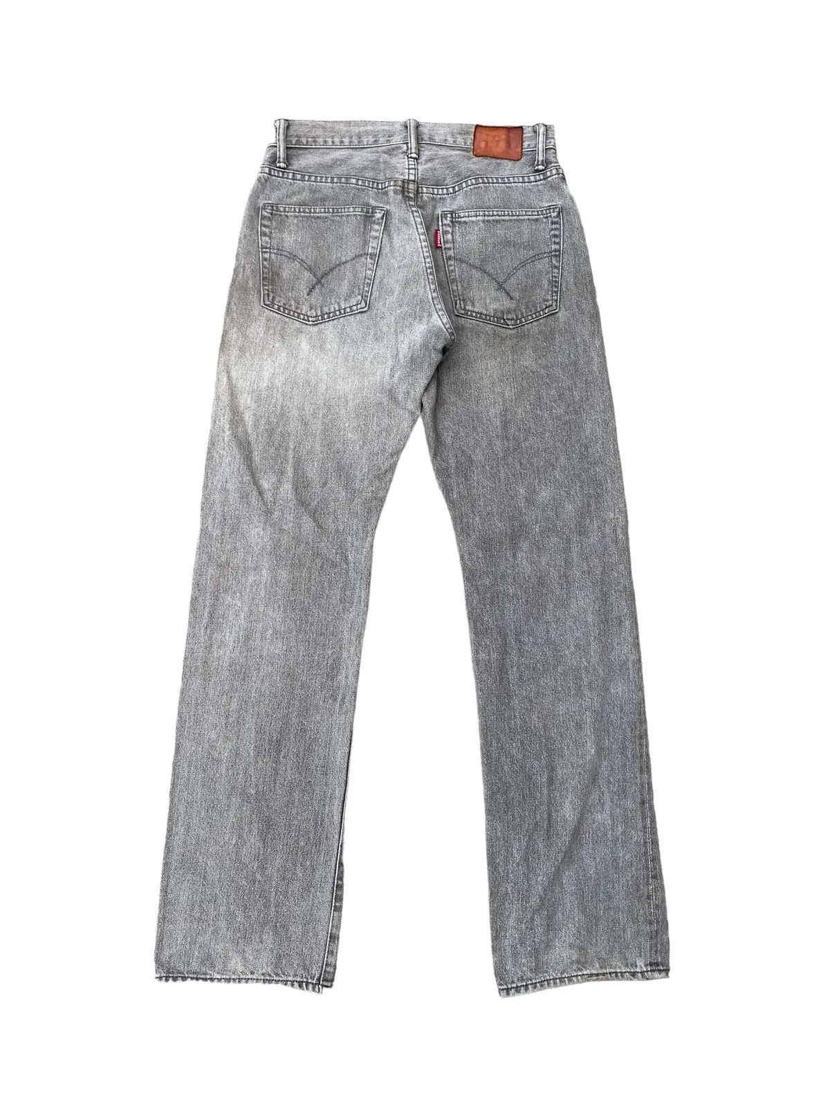 Faded Grey Selvedge Jeans