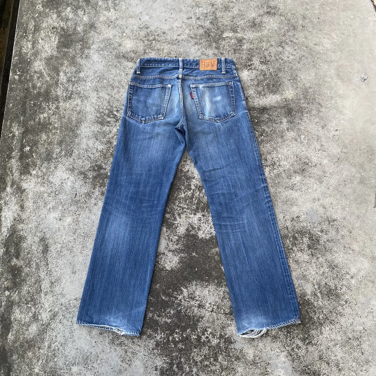 31x29.5 Vintage Japanese HR Market Distressed Denim Jeans