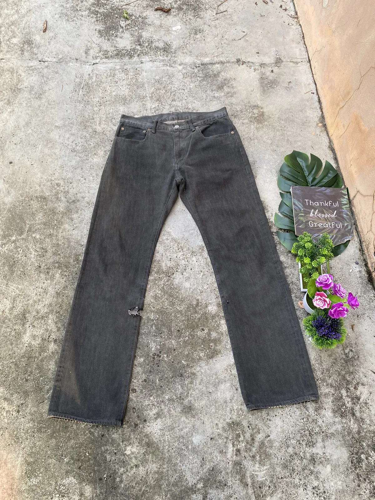 Vintage HR Market Distressed Jeans Trousers Pant