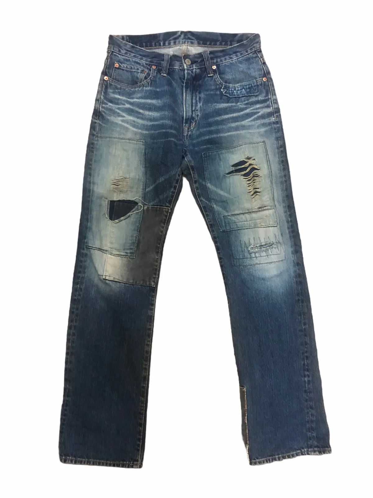 Archival HR Market X Blue Blue Japan patchwork jeans