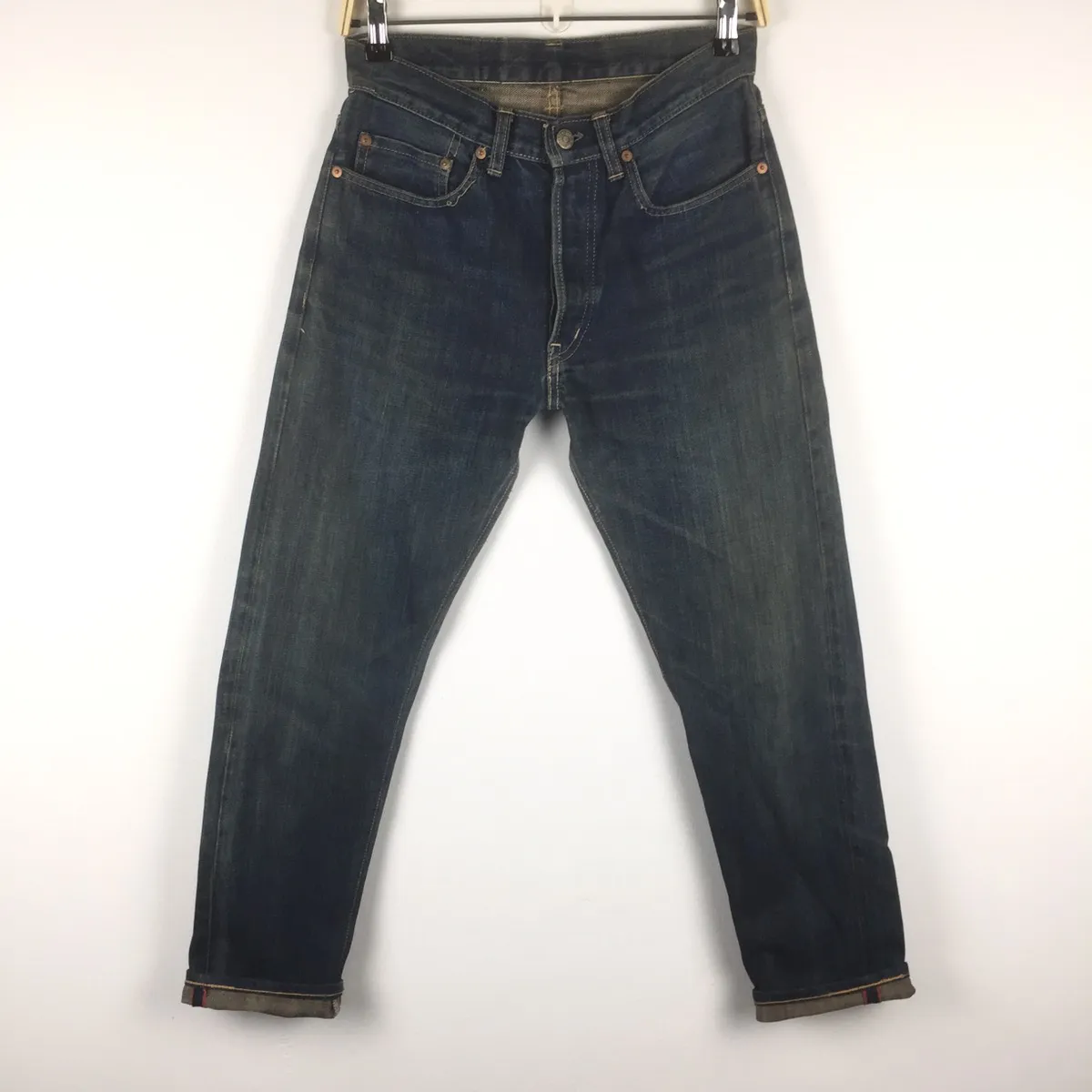 Vintage HR Market Jeans selvedge distressed denim
