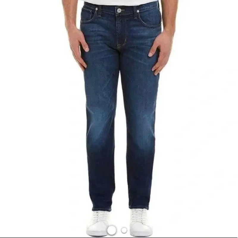 Hudson Sartor Relaxed Skinny Jeans Mens 38 Blue Raw M795DKO