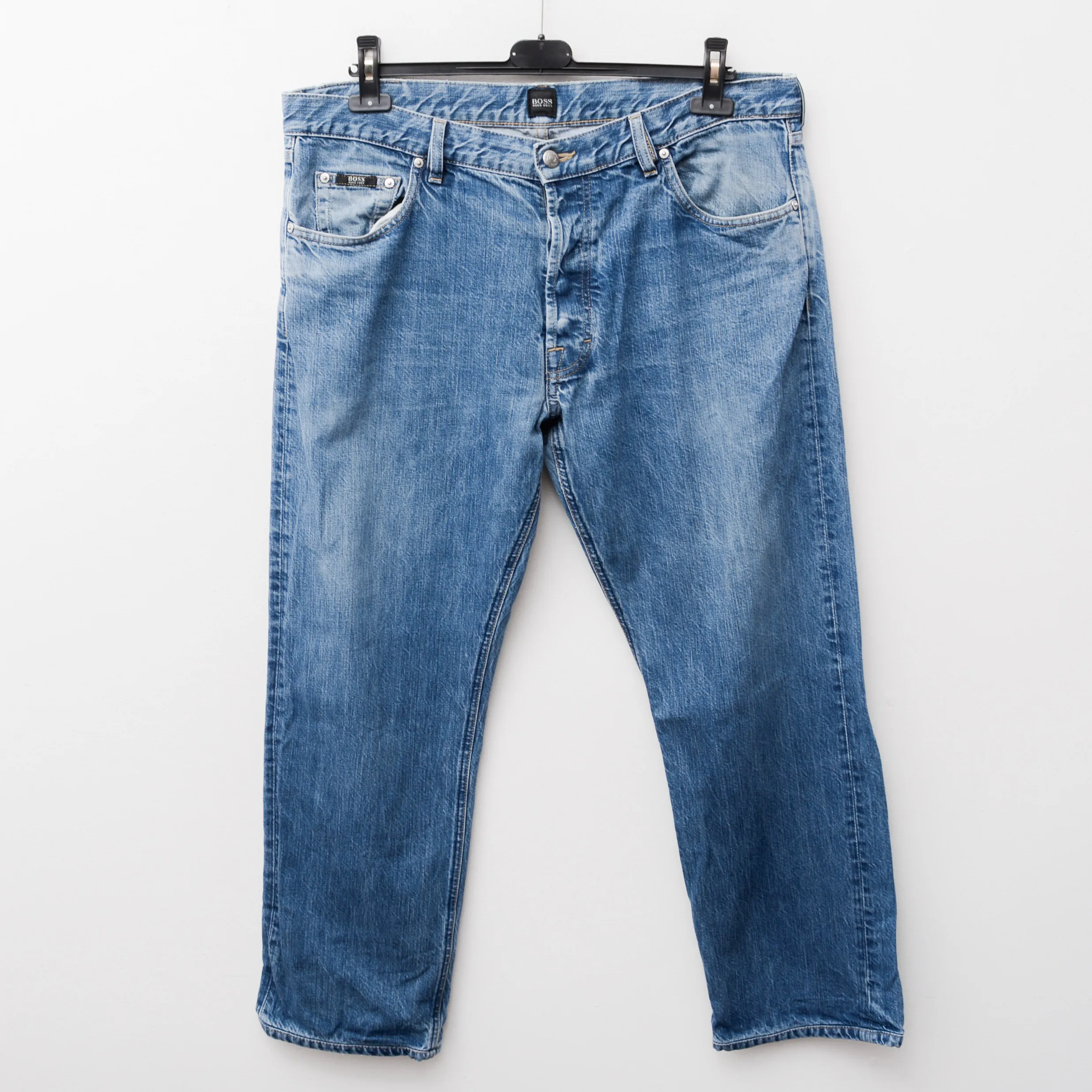 HUGO BOSS W37 L30 Jeans Pant Trousers Wide Relaxed Straight