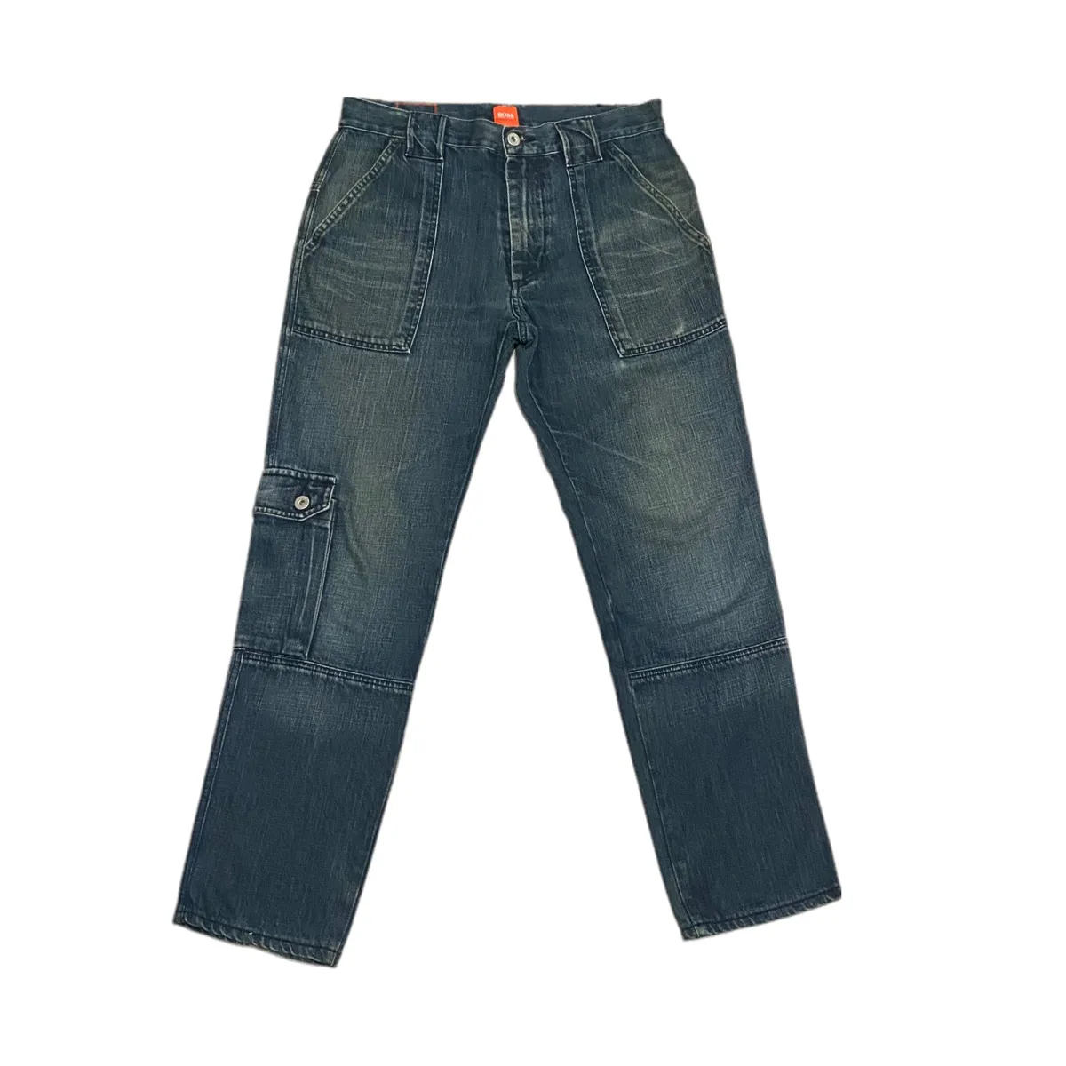Vintage 31x28 Hugo Boss 5 Pocket Cargo Baker Denim Pants