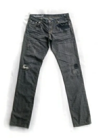 Hurley patchwork/ stripe skinny denim jeans