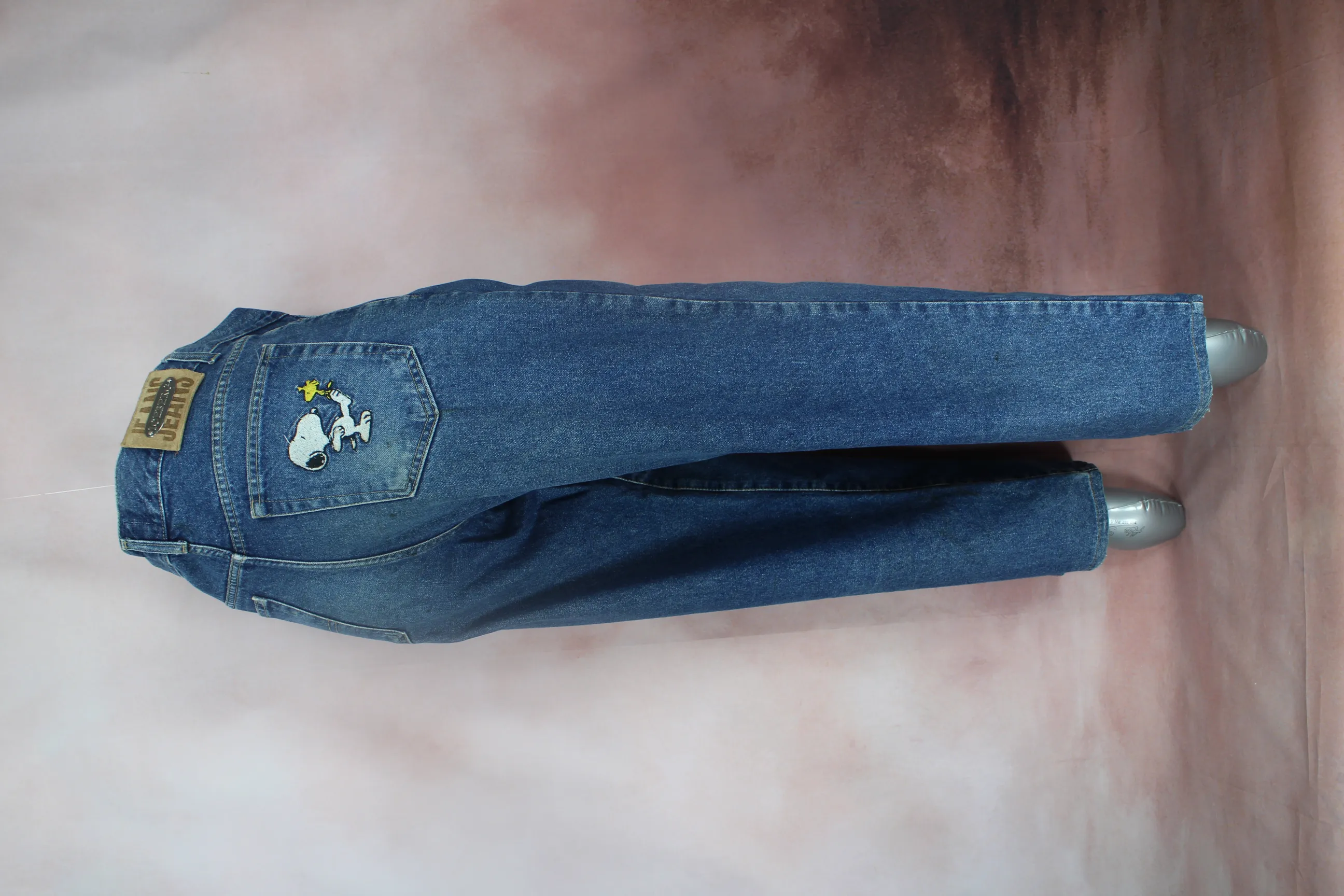 Waist 28 Inch ICEBERG X Snoopy Jeans Vintage Blue