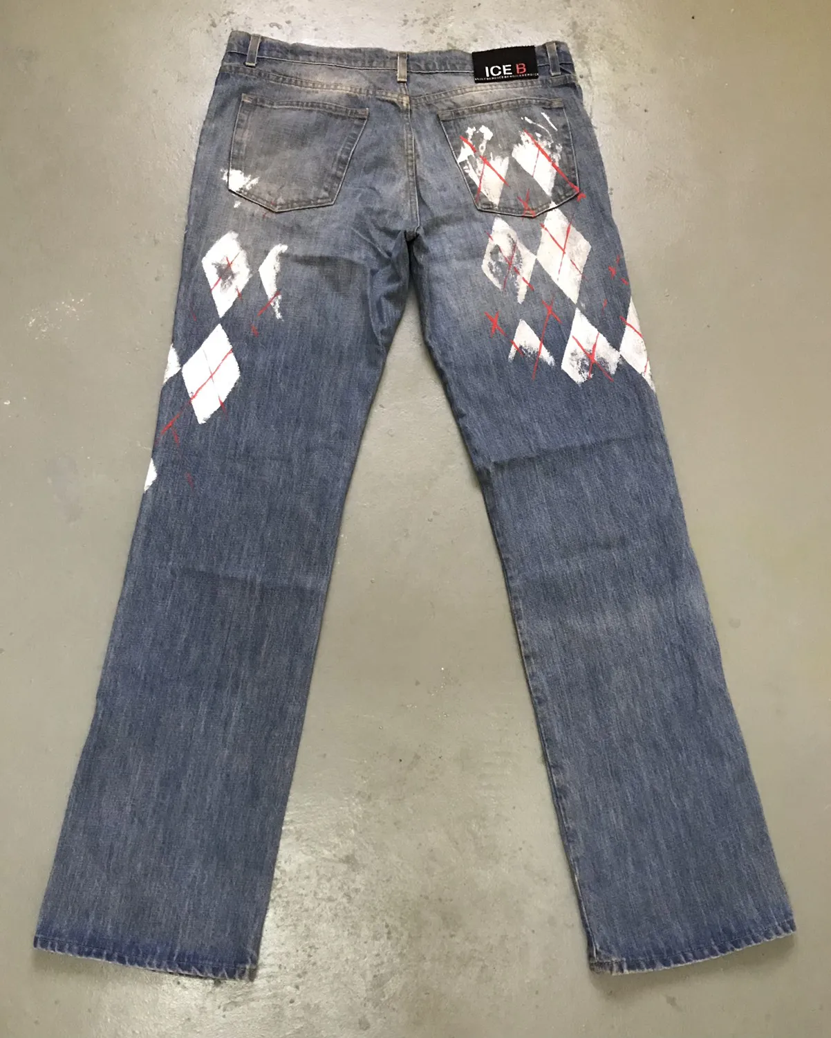 Vintage IceBerg Painted jeans made in Italy