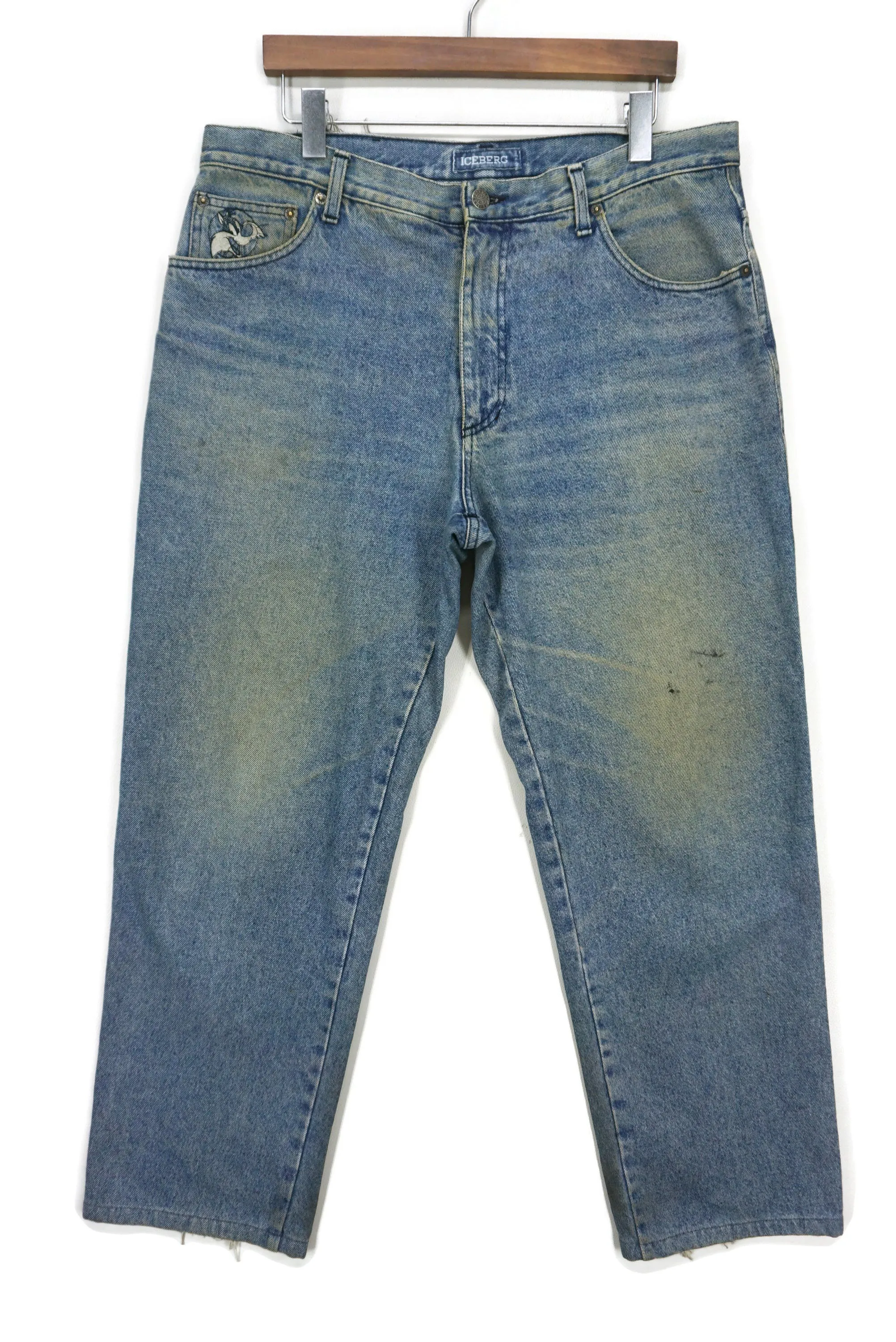 Sylvester Pussycat Vintage Distressed Jeans Made in Italy