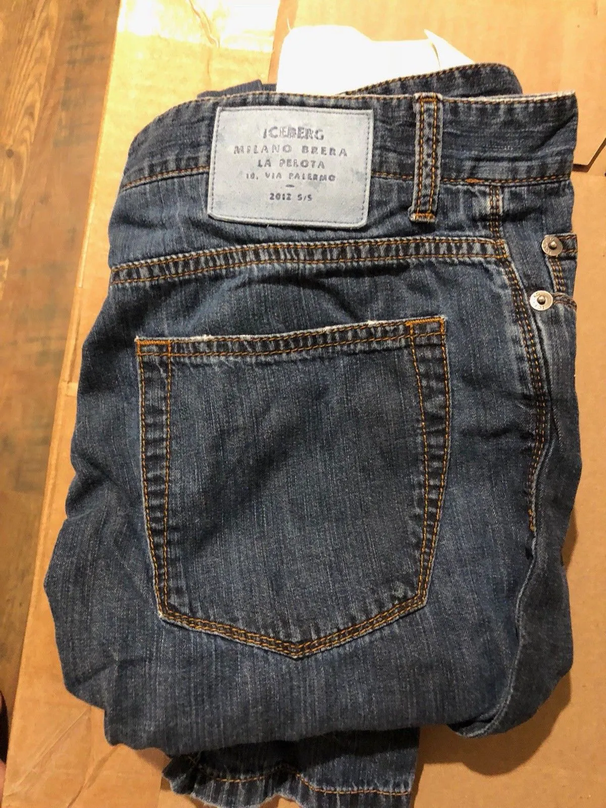 iceberg Jeans Italian men's jeans 31x 32 Dark Blue Skinny Fit