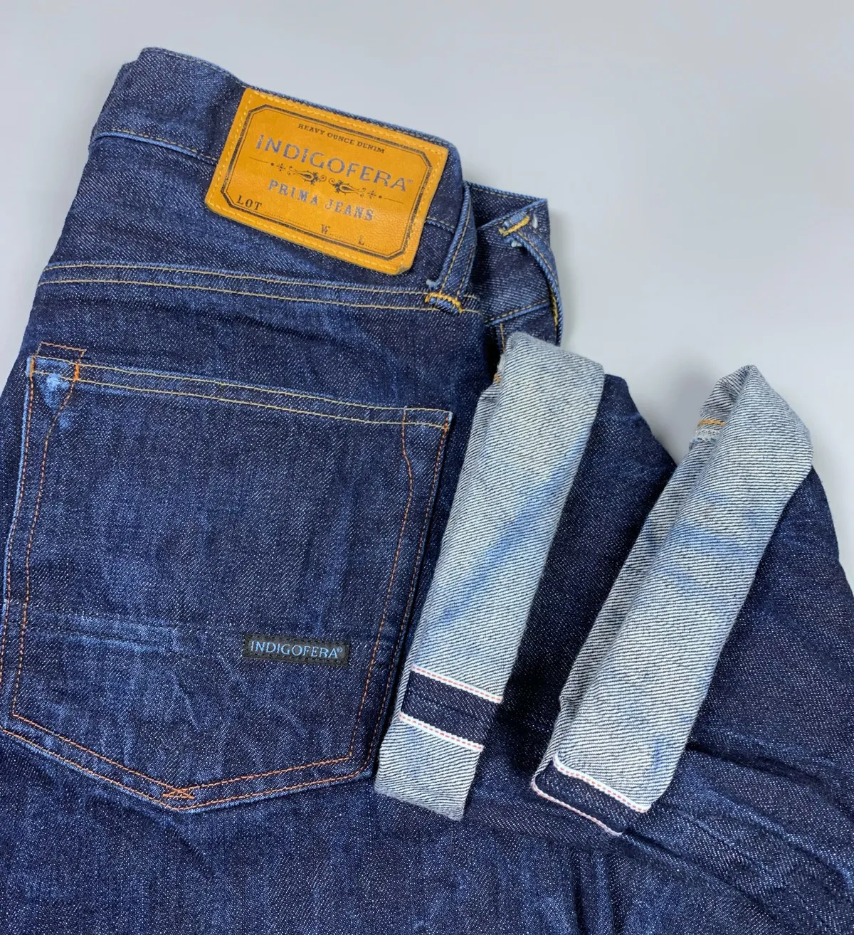 INDIGOFERA Japanese Selvage Prima BUCK Raw Denim Pants Sz 30