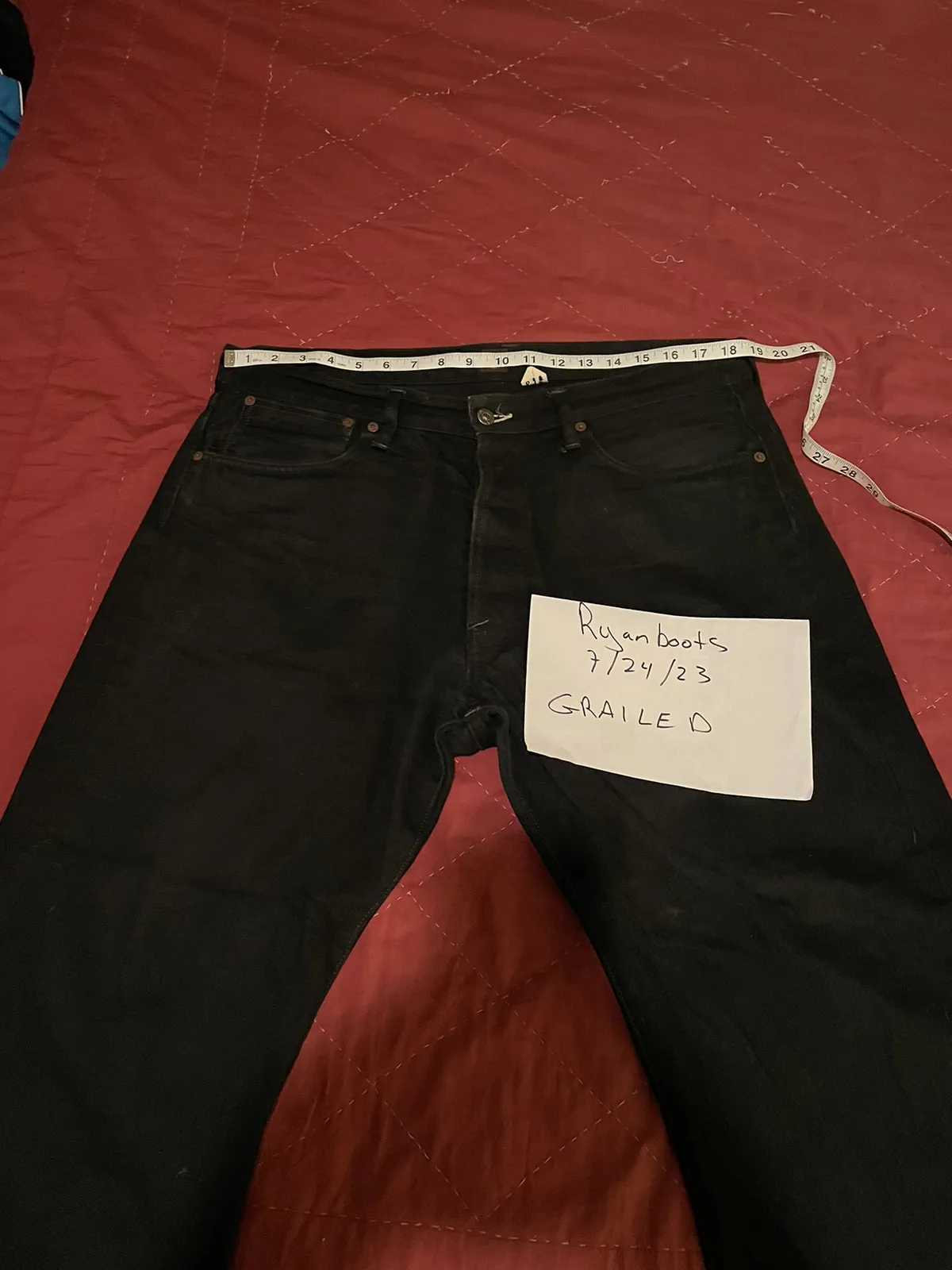 Kirk Jeans, Gunpowder black size 36