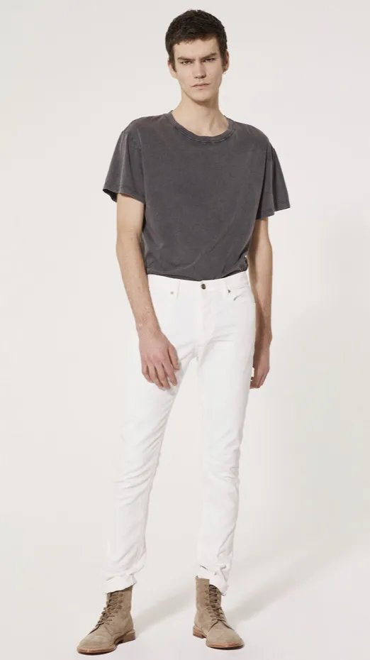 IRO Paris Men’s Placide Ecru Stretch Cotton Jeans 34 $200
