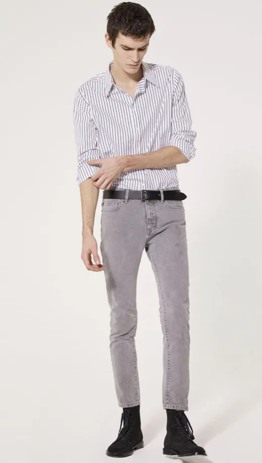 IRO Paris Men’s Semaro Pearl Grey Jeans 34 $385