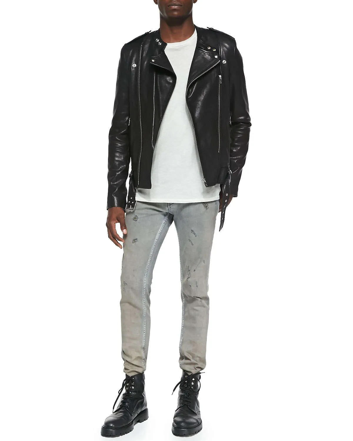 Skinny destroyed jeans 30
