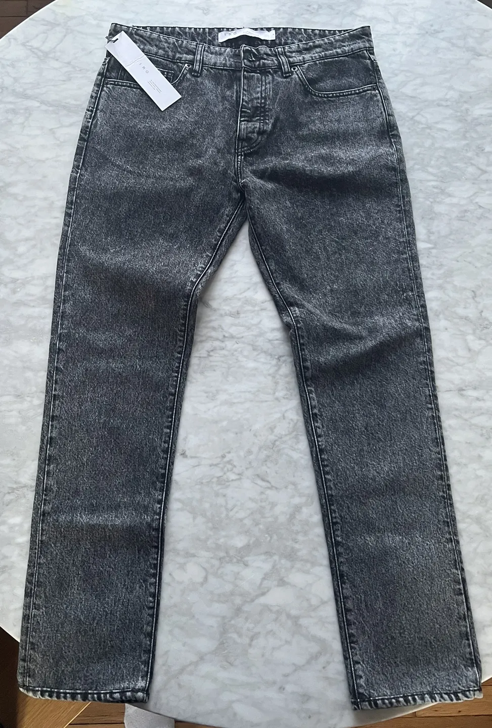brand new IRO grey acid wash denim jeans AM332 MM22JIMBO