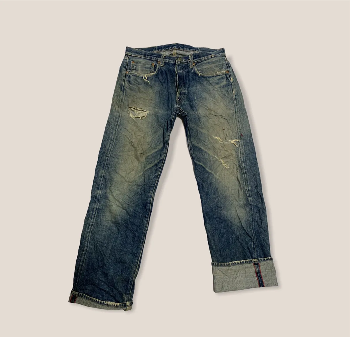 Iron Heart Market Red Selvedge Vintage Street Fashion