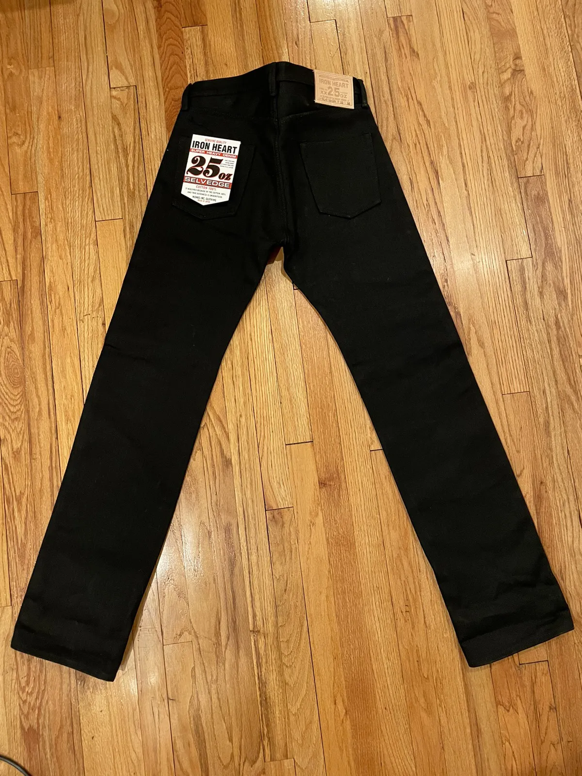 Iron Heart IH-634-XHSbb SIZE 33 (full measurements listed)