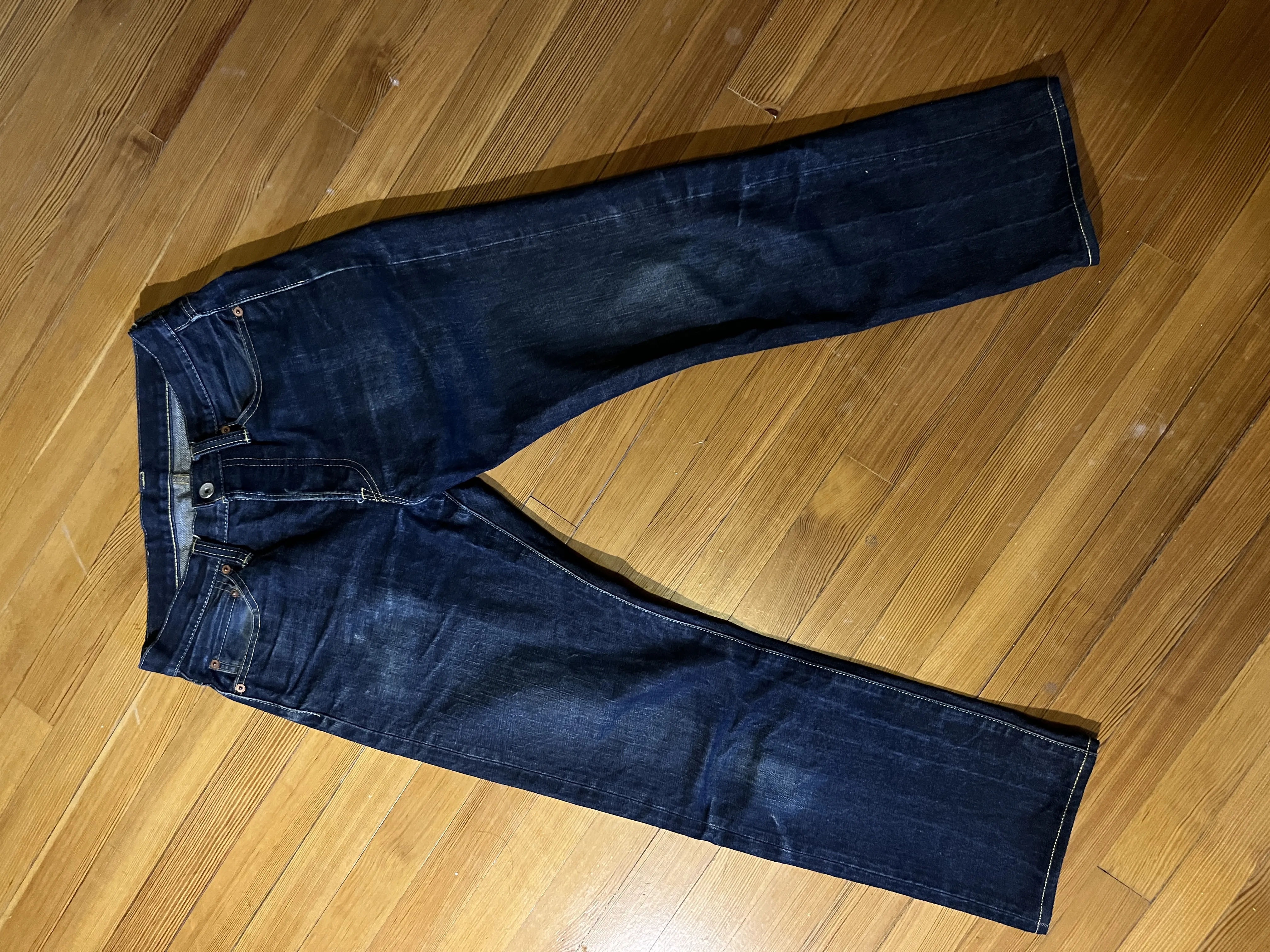 Iron Heart 140z Selvedge Blue Denim