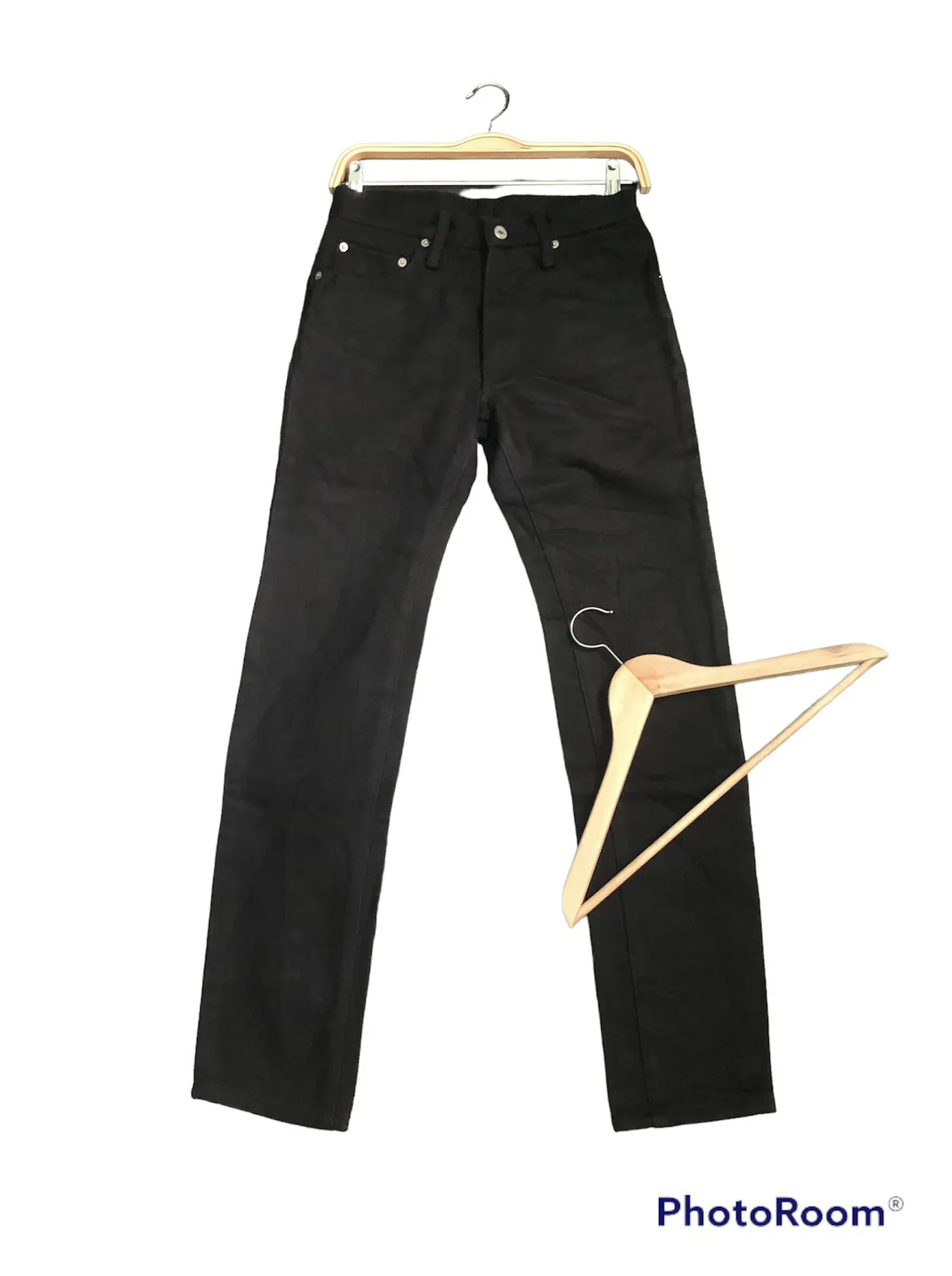 IRON HEART 21oz EXTRA HEAVY DENIM SUPER BLACK