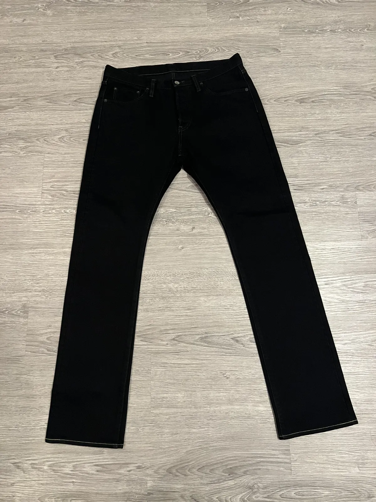 Iron Heart 14oz Selvedge Denim Slim Tapered Jeans Black