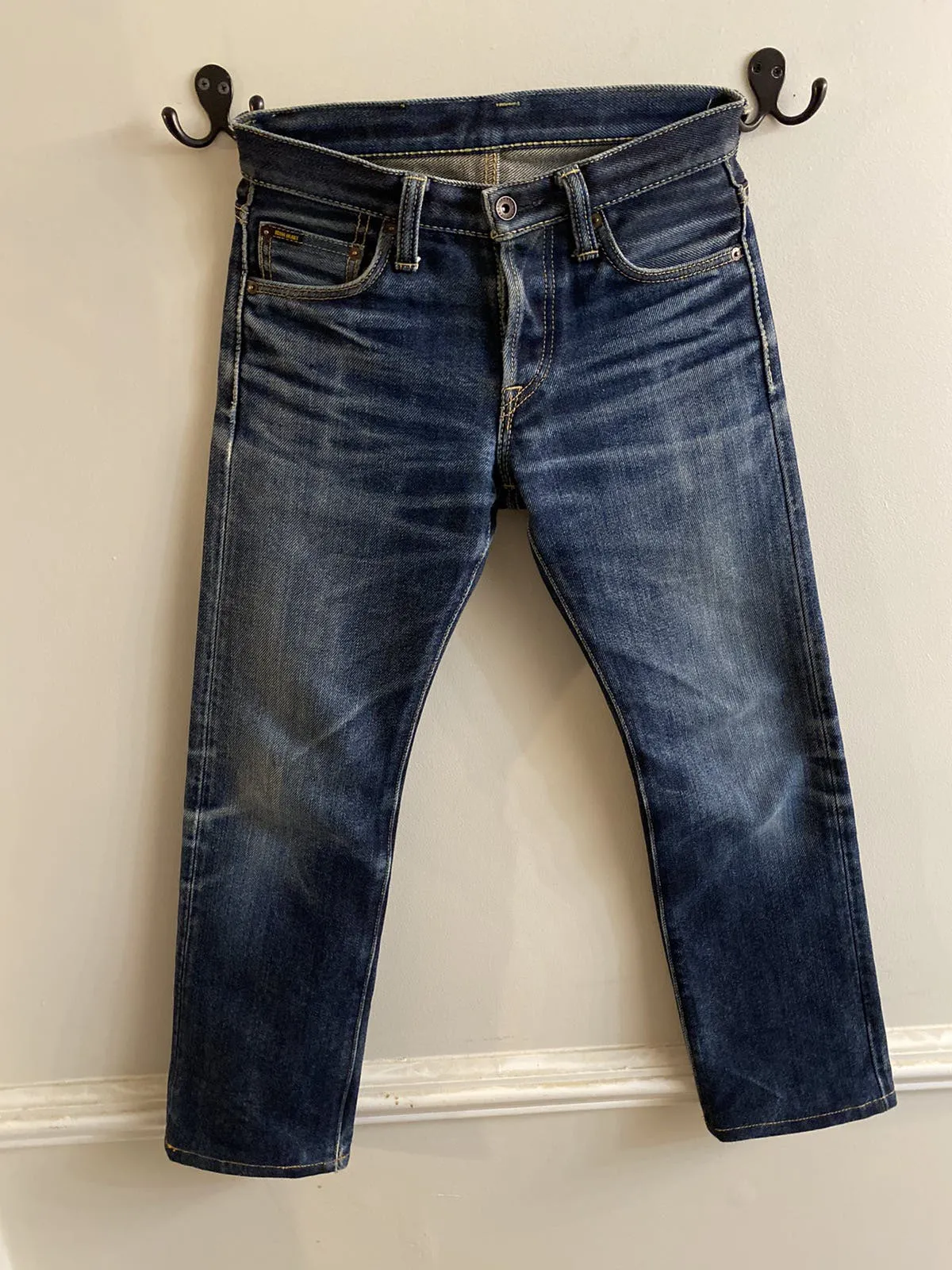 21oz iron heart selvedge denim jeans