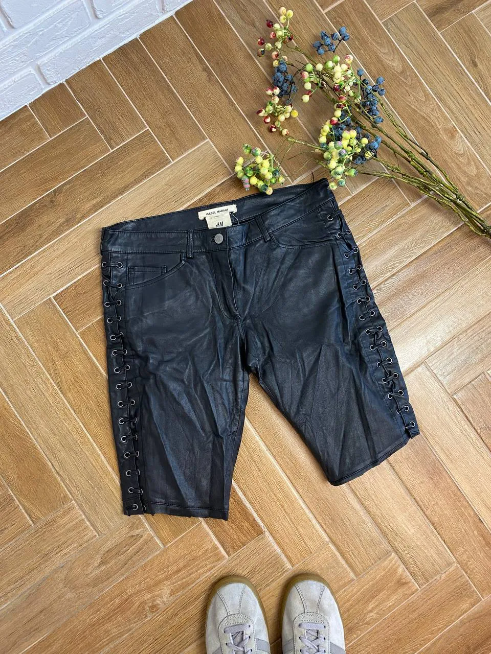 Vintage Isabel Marant x HM Leather Shorts Y2K