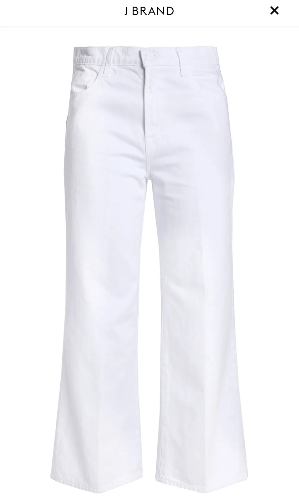 J Brand White Flare Jeans