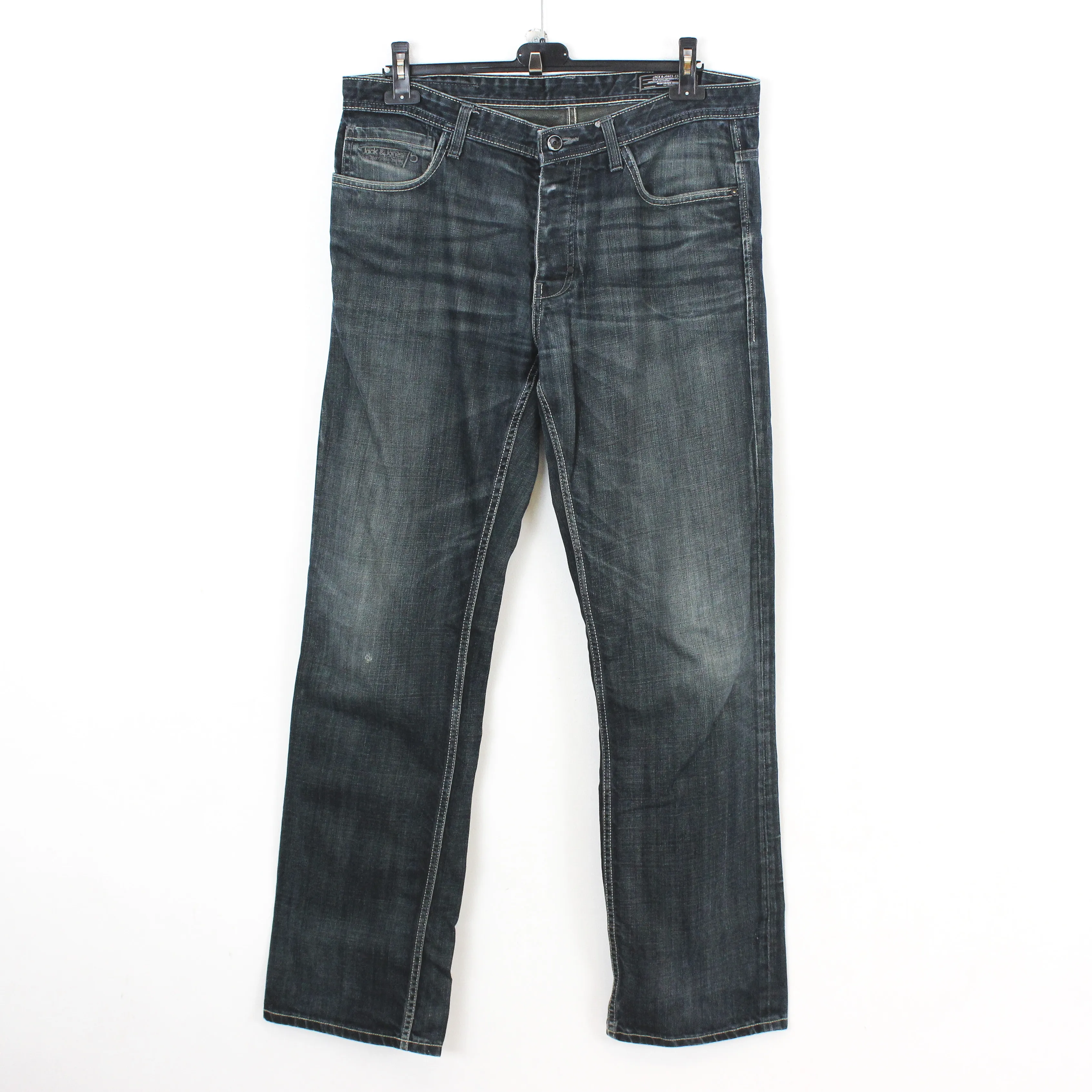 W38 L36 Regular Fit Straight Leg Jeans Denim Pants Trousers