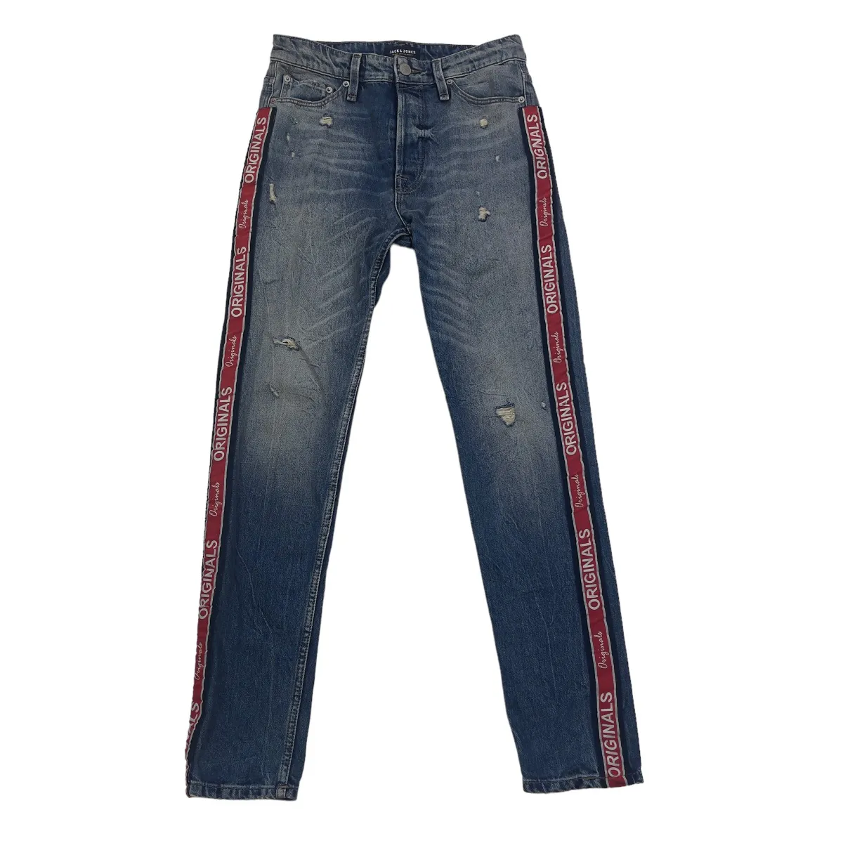 Jack And Jones Fred Tapered Leg Jeans Button Fly Mens 28x32