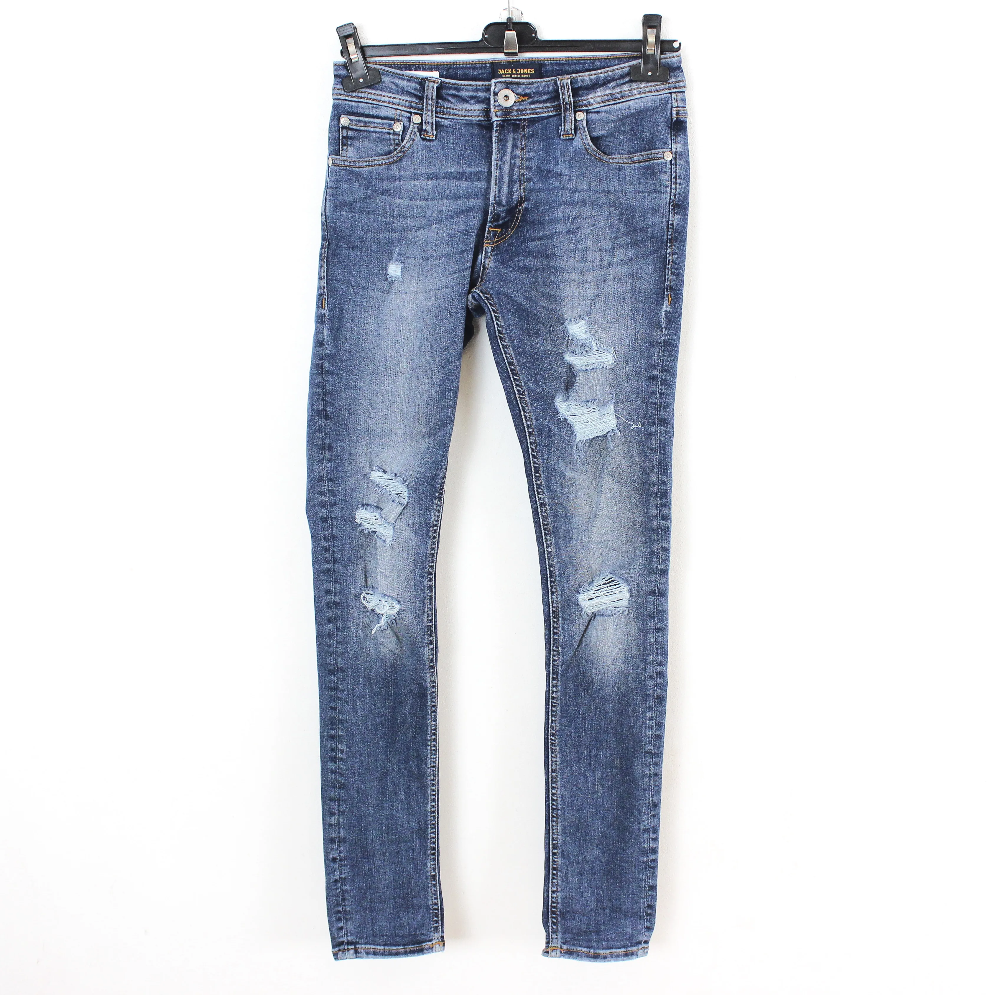 Liam Mens W28 L32 Skinny Jeans Denim Pants Trousers Ripped