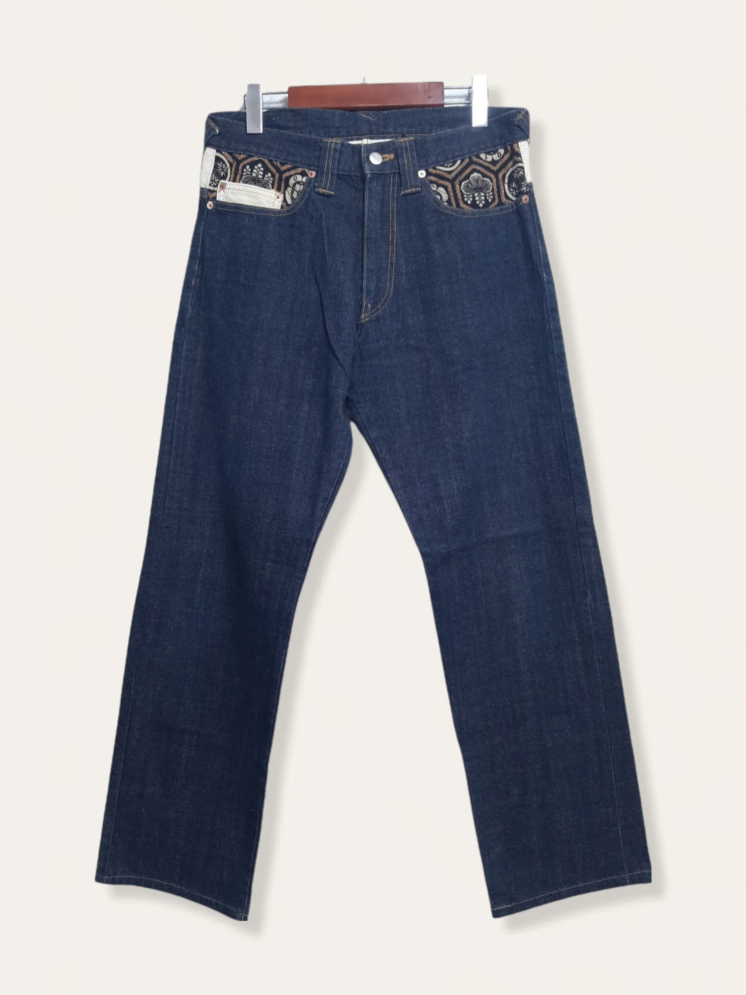 Juvenile Deliquent Japanese Traditional Art CinchBack Denim