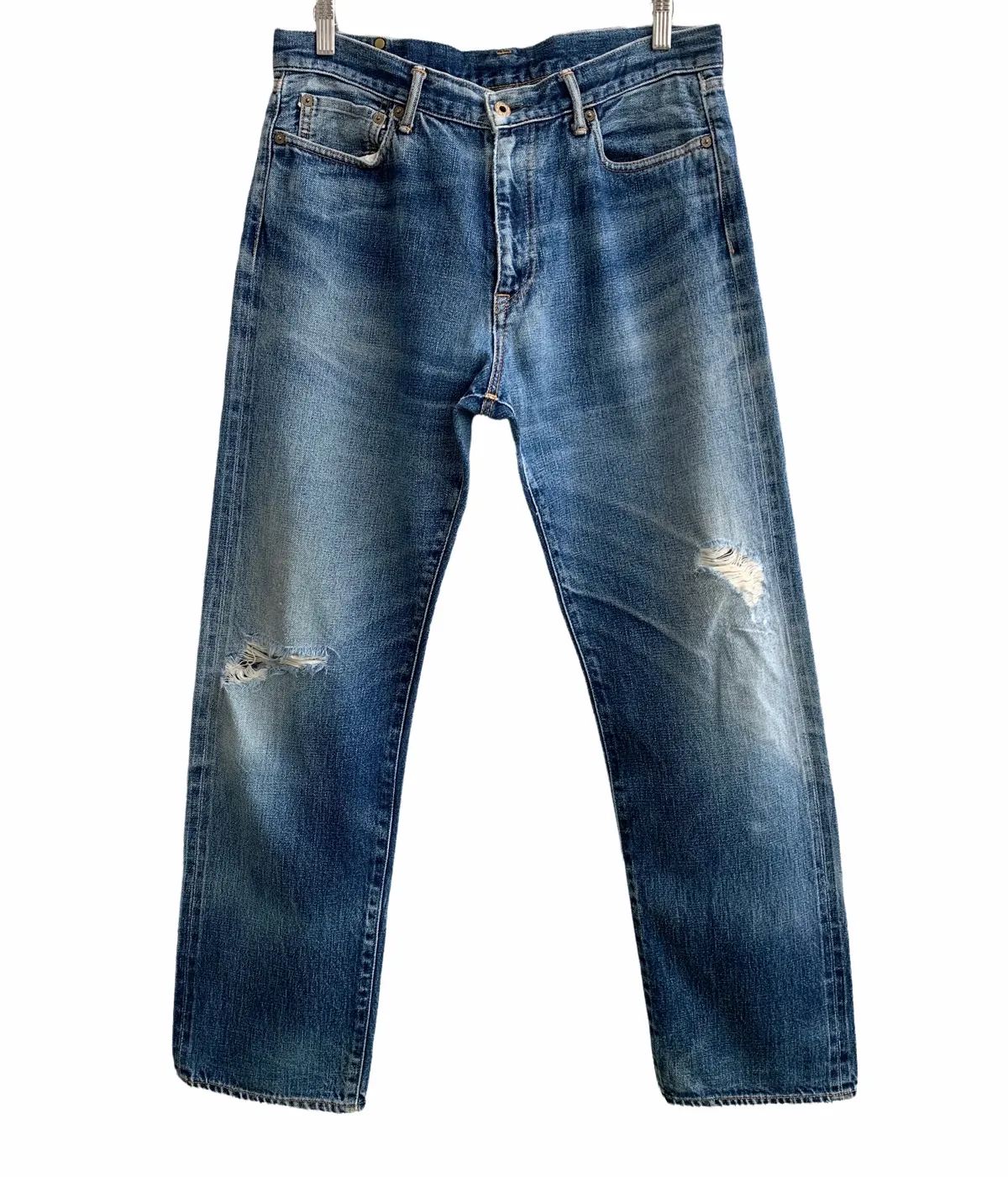 Vintage Distressed Japan Blue Selvedge Jeans