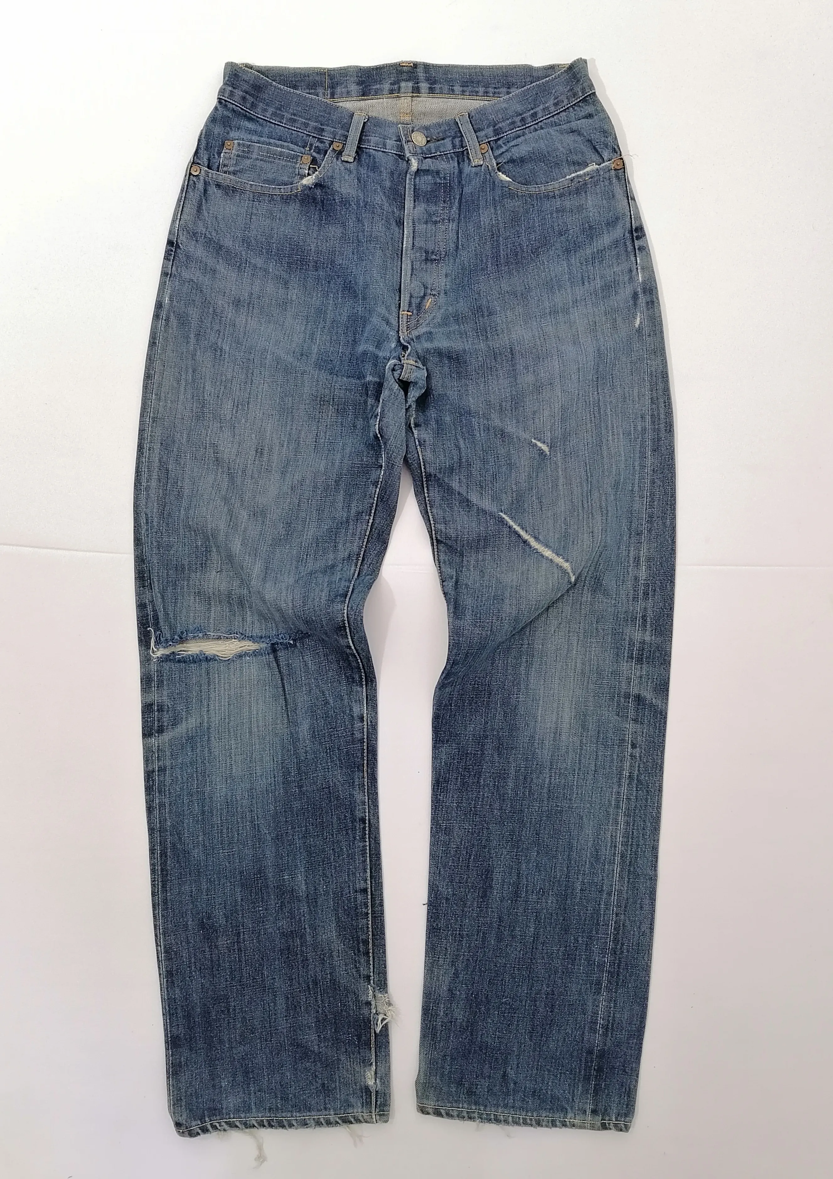 H.R.Market Selvedge Distressed Denim Jeans