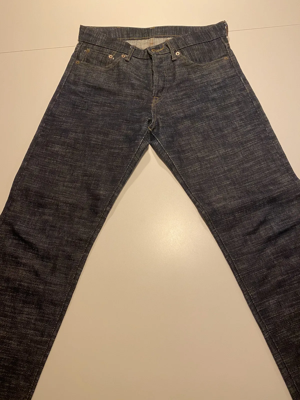 ODJB006 18OZ. "SNOW SLUB" SELVEDGE JEANS (HIGH TAPERED)