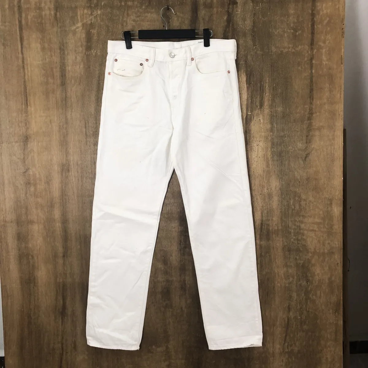 BLUE WORK TOMORROWLAND WHITE JEANS DENIM PANTS #021