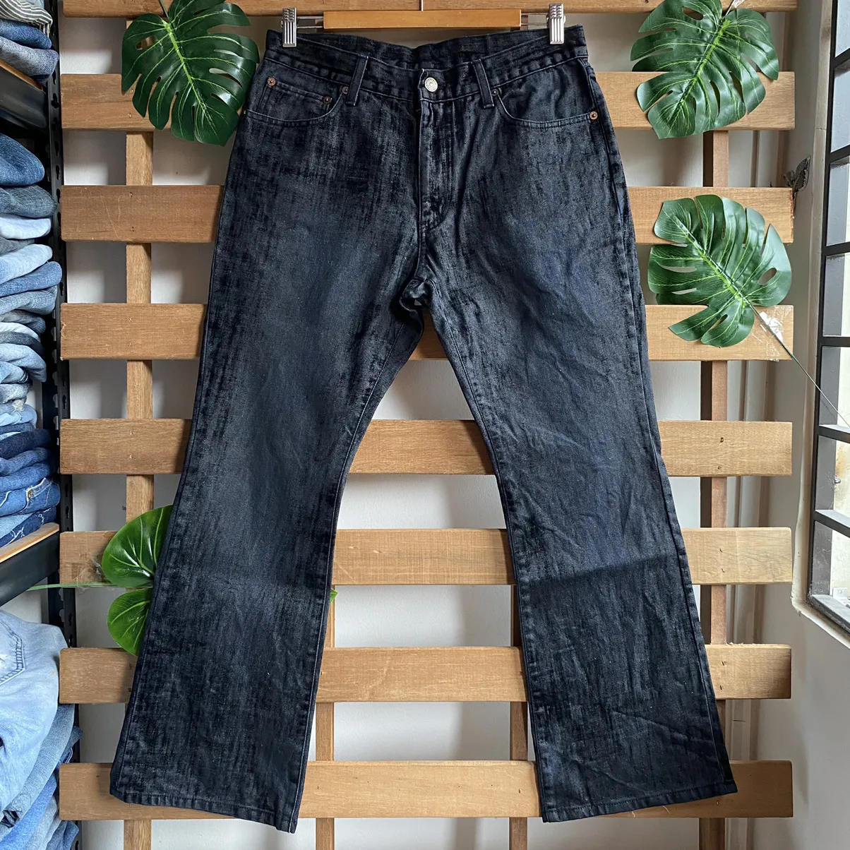 Blue Way Black Thin Wax Jeans Inspired Hyoma 20471120