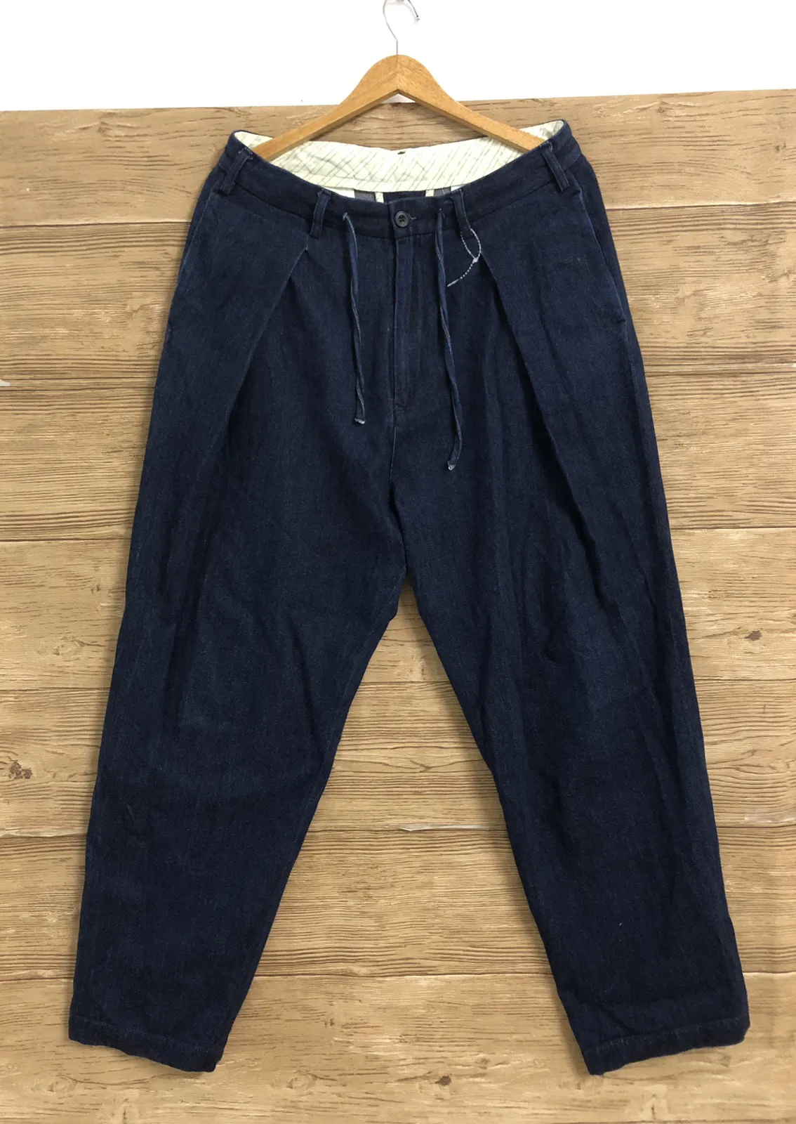 Soulive French Work Pants W32 L41.5 Kojima Japan Blue