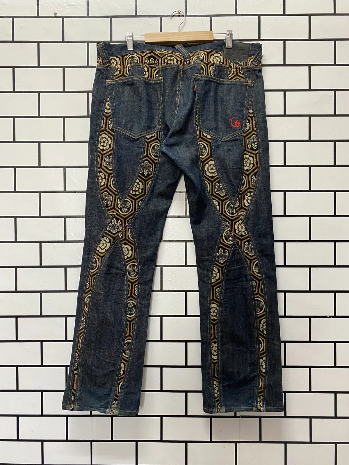 JUVENILE DELINQUENT X Japan Blue Reconstructed Denim Pants