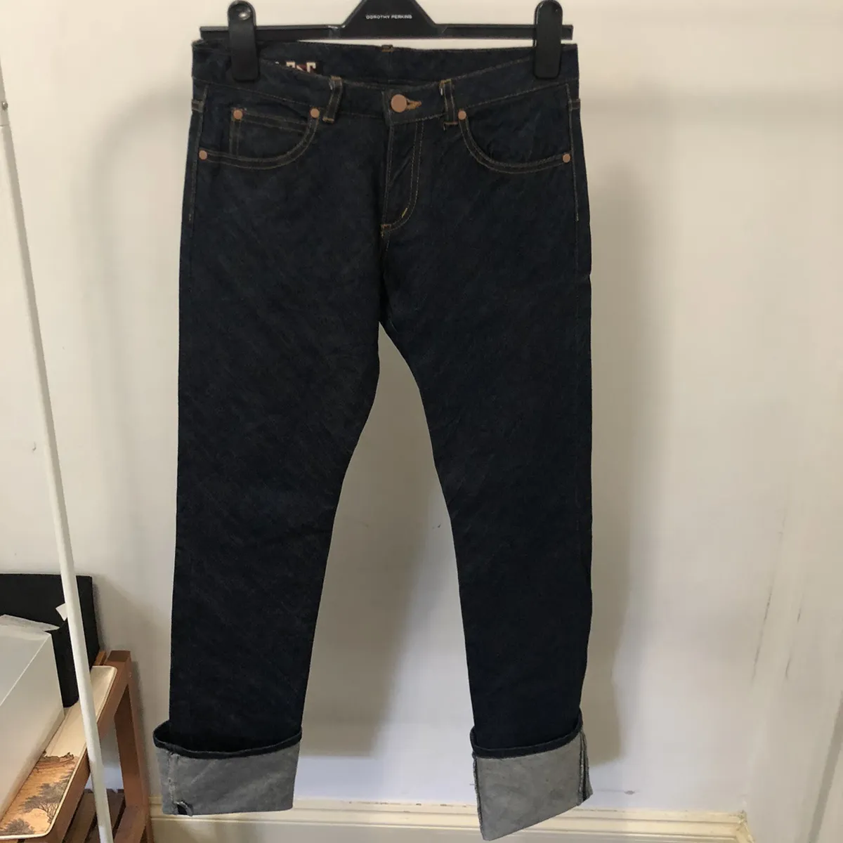 Jean Paul Gaultier Japanese denim jeans double turn up