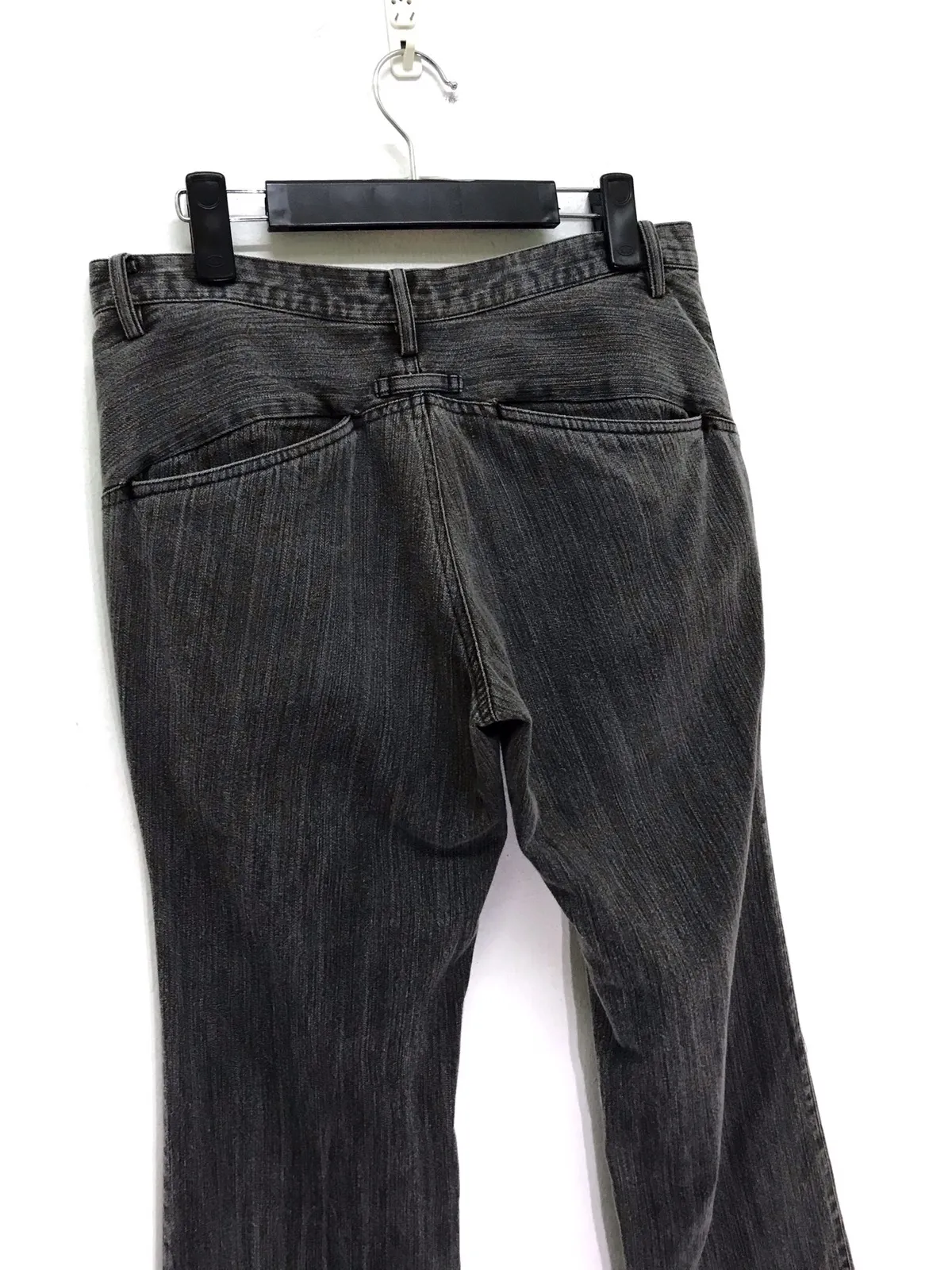 🌟 Vtg Gaultier Homme Objet Denim Pinstriped Low Rise