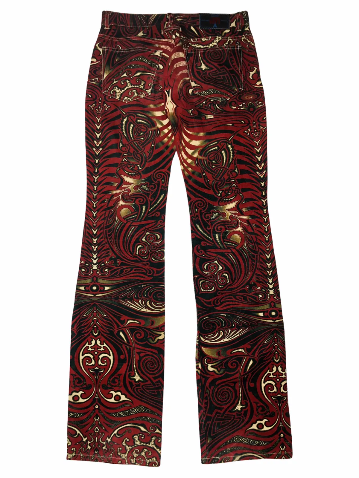 90s Jean Paul Gaultier JPG Printed Tatto Etnic Pants