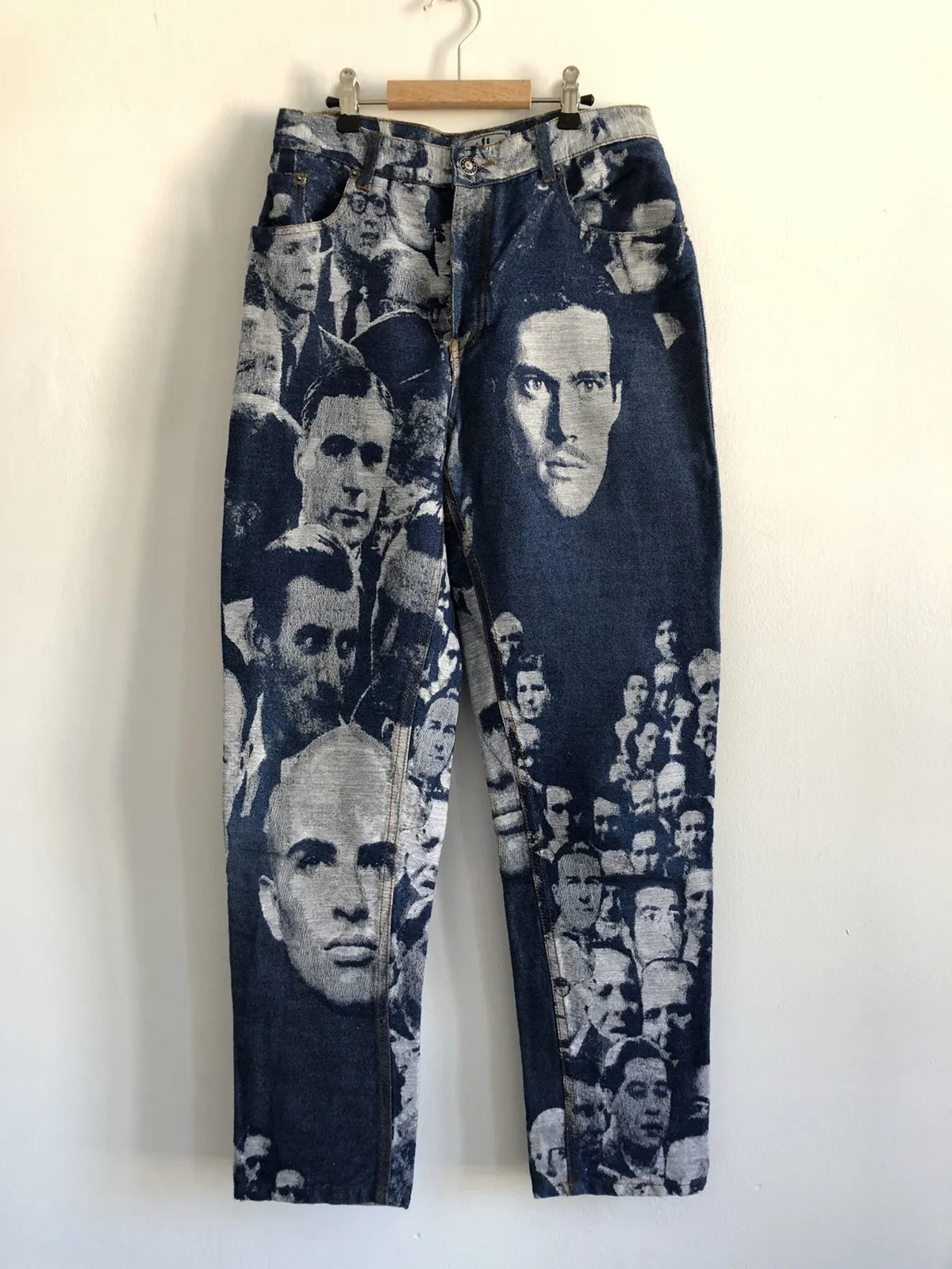 Jean Paul Gaultier aw92 jacquard tetes pants