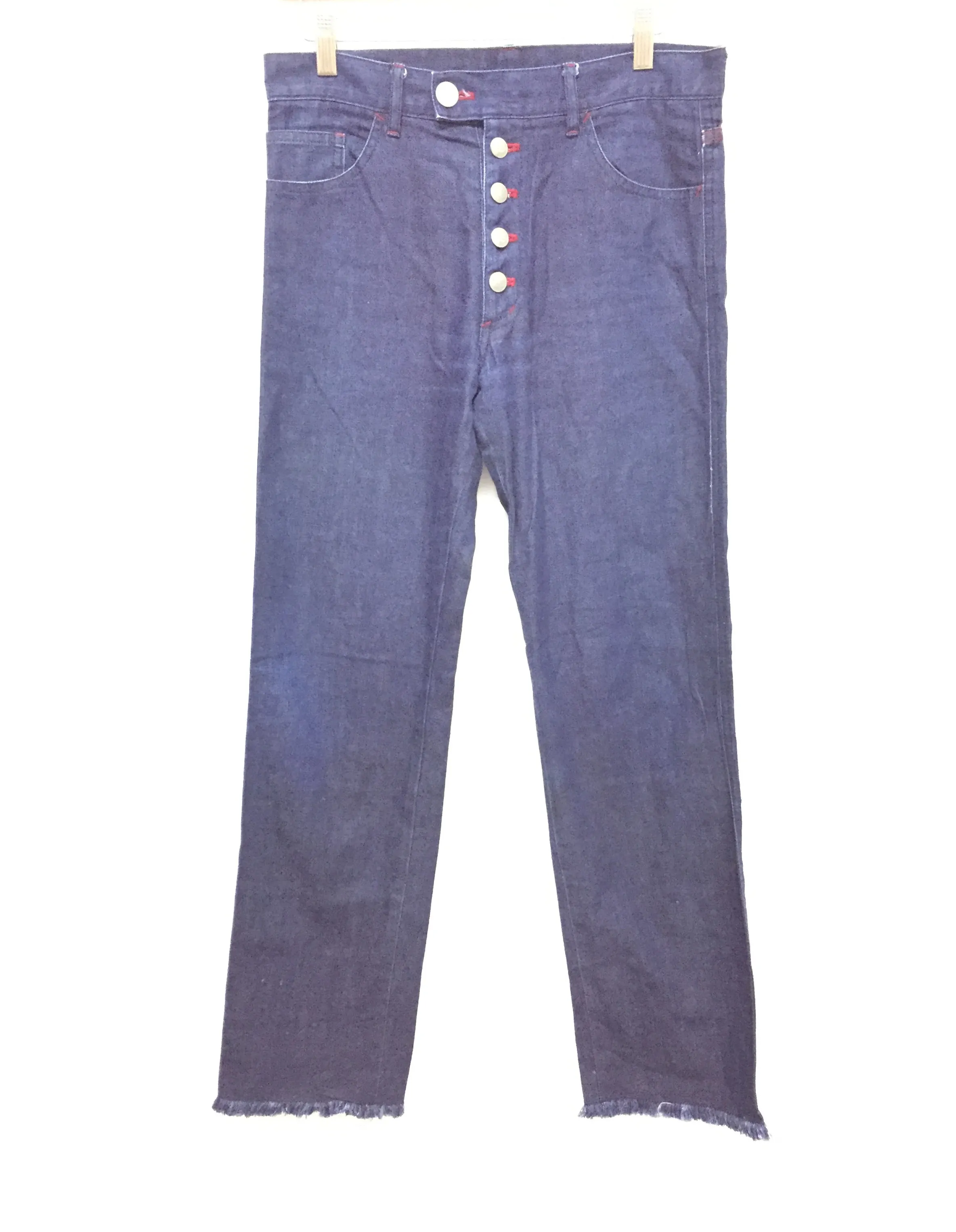 90's Cros Button Detailing contrast stitching pants