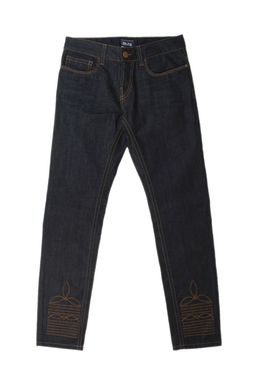 Original Jean Paul Gaultier Embroidered Denim Jeans W31