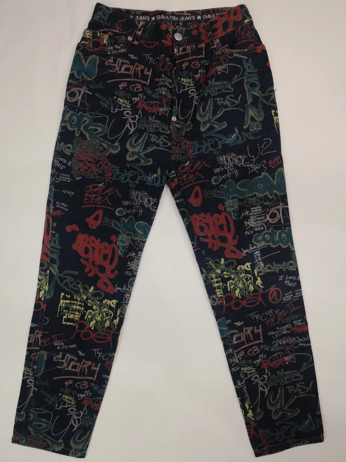 SS1994 Graffiti print jeans cultural archive